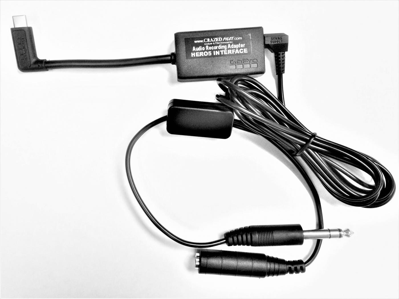GoPro HERO5 and newer cockpit audio interface cable